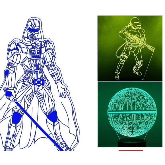 3D Star Wars Night Light Lamp USB - Picture 2 of 8